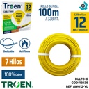 CABLE ELECTRICO 12 AWG AMARILLO 7 HILOS TROEN
