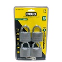 SET DE CANDADOS 50 MM DE HIERRO 4 PZAS COVO