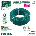 CABLE ELECTRICO 8 AWG VERDE 7 HILOS TROEN