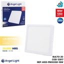 LAMPARA LED SUPERFICIAL CUADRADA 18W 4000K BLANCA ANGEL LIGHT