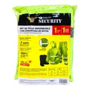 SET DE TRAJE IMPERMEABLE VERDE SECURITY