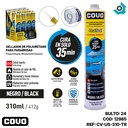 SELLADOR DE POLIURETANO PARA PARABRISAS NEGRO 310ML COVO