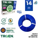 CABLE ELECTRICO 14 AWG AZUL 7 HILOS TROEN