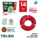 CABLE ELECTRICO 14 AWG ROJO 7 HILOS TROEN