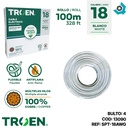 CABLE 18 AWG BLANCO DUPLEX SPT TROEN