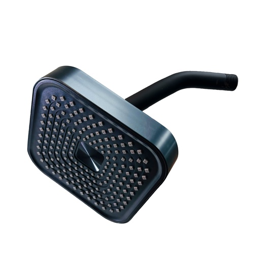 [13177] REGADERA CUADRADA 6" NEGRO MATE GRIVEN