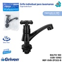 GRIFERIA PARA LAVAMANOS INDIVIDUAL ABS NEGRO GRIVEN