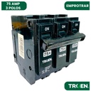 BREAKER PARA EMPOTRAR TERMOMAGNETICO 75A 3P TROEN