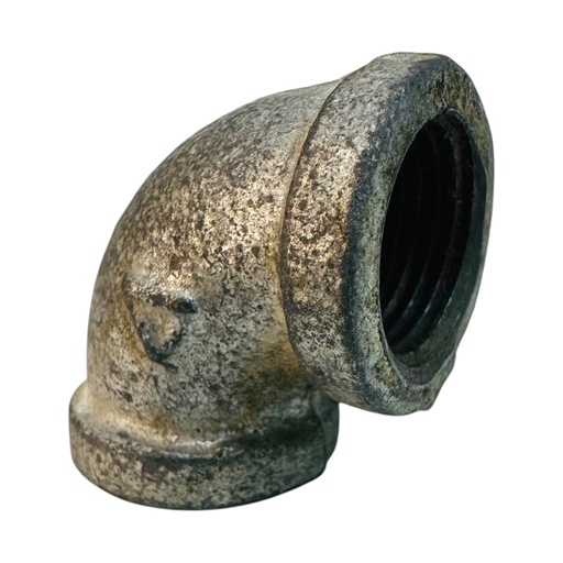 [13250] CODO 90GR 1/2" DE ACERO GALVANIZADO HR