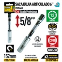 SACA BUJIA ARTICULADO 6" 5/8" COVO