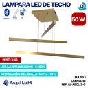 LAMPARA LED 50W DE TECHO LUZ AJUSTABLE DORADA ANGEL LIGHT