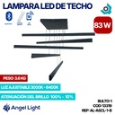 LAMPARA LED 83W DE TECHO LUZ AJUSTABLE NEGRA ANGEL LIGHT