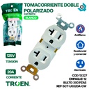 TOMACORRIENTE DOBLE 125V 20AMP TROEN