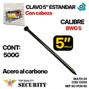 CLAVO 5" ESTANDAR CON CABEZA SECURITY