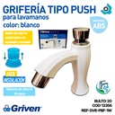 GRIFERIA TIPO PUSH ABS BLANCO GRIVEN BASIC