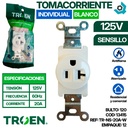 TOMACORRIENTE 125V 20A TROEN