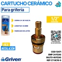 CARTUCHO CERAMICO 1/2" PARA GRIFERIAS GRIVEN