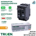 BREAKER TERMOMAGNETICO 20A 2P EMPOTRAR TQL TROEN