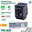 BREAKER TERMOMAGNETICO 30A 2P EMPOTRAR TQL TROEN