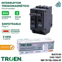 BREAKER TERMOMAGNETICO 50A 2P EMPOTRAR TQL TROEN