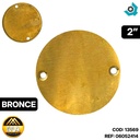 TAPA CIEGA PARA REJILLA DESAGUE DE PISO 2" BRONCE METALES ALEADOS