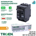 BREAKER TERMOMAGNETICO 60A 2P EMPOTRAR TQL TROEN