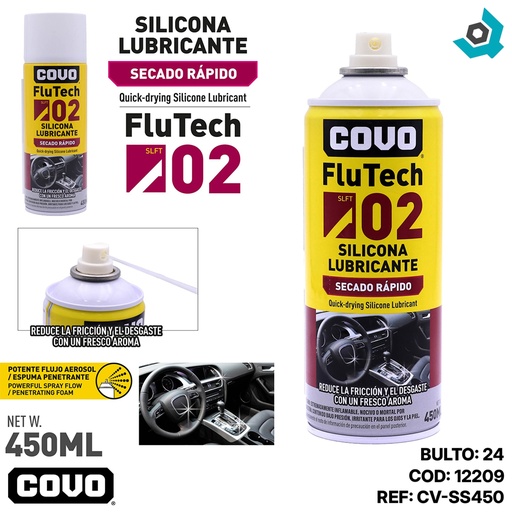 [12209] SILICONA LUBRICANTE 450ML COVO