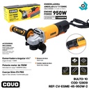ESMERILADORA ANGULAR DE 4 1/2" 950W COVO