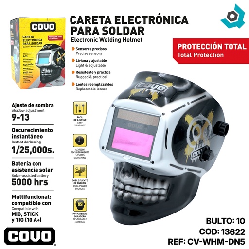 [13622] MASCARA PARA SOLDAR ELECTRONICA DN5 COVO