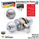 CERRADURA DE POMO PARA DORMITORIO SATIN SECURITY