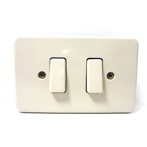 [0497] APAGADOR DOBLE BLANCO D02-1 GENERALI LINE