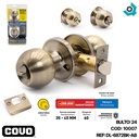 CERRADURA DE POMO PARA BANO SATINADA COVO