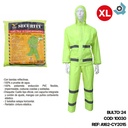 CAPOTE IMPERMEABLE VERDE FOSFORESCENTE SECURITY