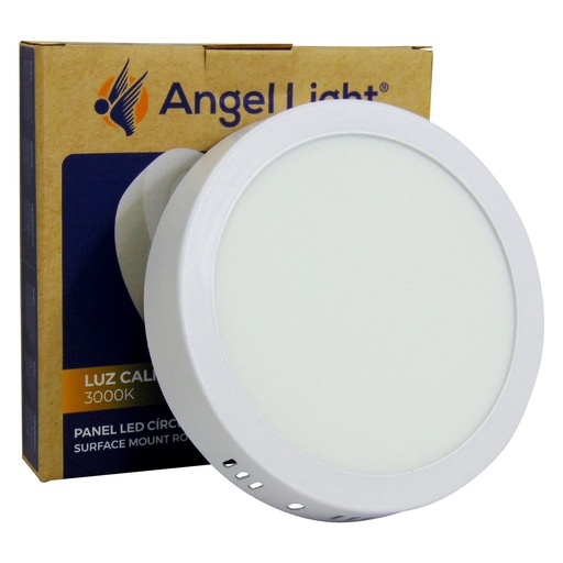 [10036] LAMPARA LED SUPERFICIAL REDONDA 12W 6.4" LUZ CALIDA ANGEL LIGHT