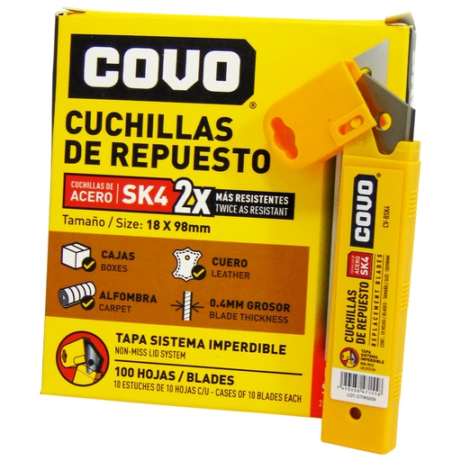 [10069] REPUESTO PARA EXACTO 10 PZAS 18X98MM COVO