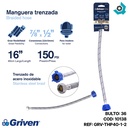 MANGUERA FLEXIBLE 1/2" X 5/8" TRENZADA GRIVEN ELITE