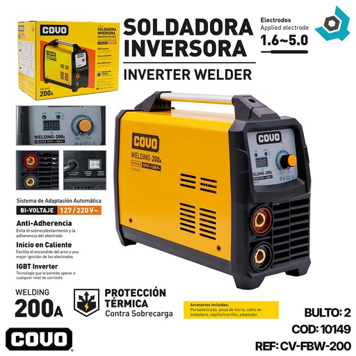 [10149] MAQUINA DE SOLDAR 200AMP COVO