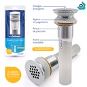 DESAGUE PARA LAVAMANOS 1 1/4" X 19CM METALICO GRIVEN