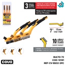 JUEGO DE MINI CEPILLOS DE ALAMBRE 3 PIEZAS COVO