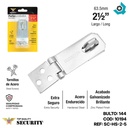 PORTA CANDADO 2.5" CROMADO SECURITY