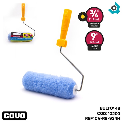 [10200] RODILLO 9" PARA PINTAR CON FUNDA COVO