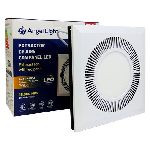 [10227] EXTRACTOR DE AIRE 10" CON PANEL LED ANGEL LIGHT