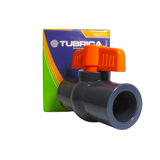 [10315] VALVULA 1/2" DE PVC SIN ROSCA HEMBRA TUBRICA