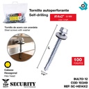TORNILLO AUTOPERFORANTE #14 X 2" 100PZAS SECURITY