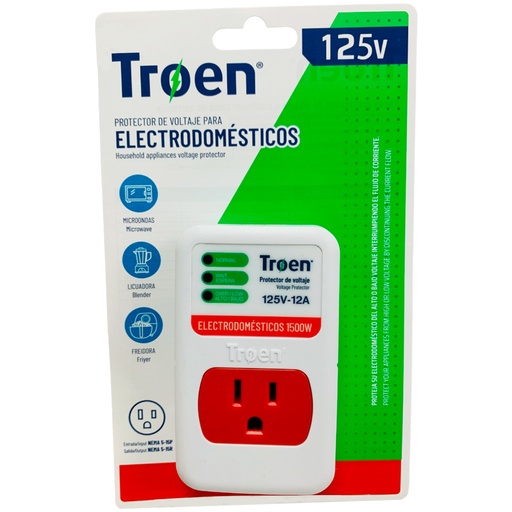 [10419] PROTECTOR DE VOLTAJE 125V PARA ELECTRODOMESTICOS TROEN