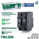 BREAKER PARA EMPOTRAR 2P X 40AMP TROEN