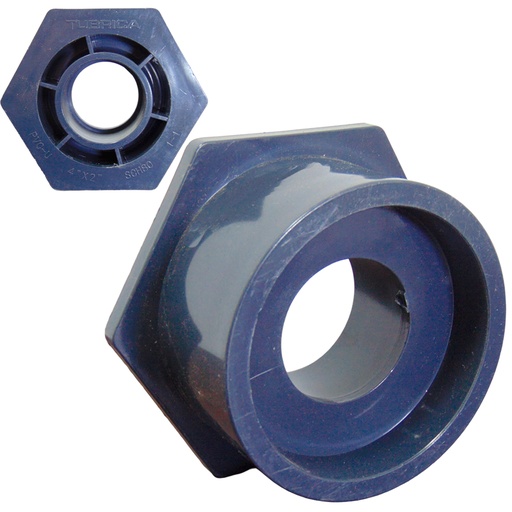 [10475] BUJE REDUCCION DE PVC PRES 4" X 2" EXC TUBRICA