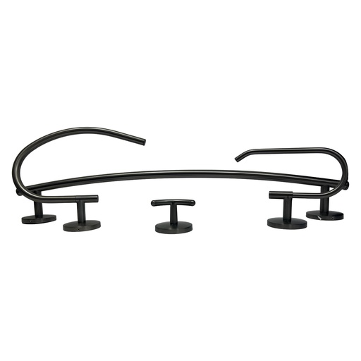 [10515] JUEGO DE ACCESORIOS DE BANO 4 PIEZAS GRIVEN GUN METAL