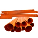 TUBO PVC SANITARIO REFORZADO 75MM 3M EXC