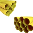 TUBO PVC SANITARIO ECONOMICO LIVIANO 50MM 3M EXC AMARILLO ECOTUBO TUBRICA